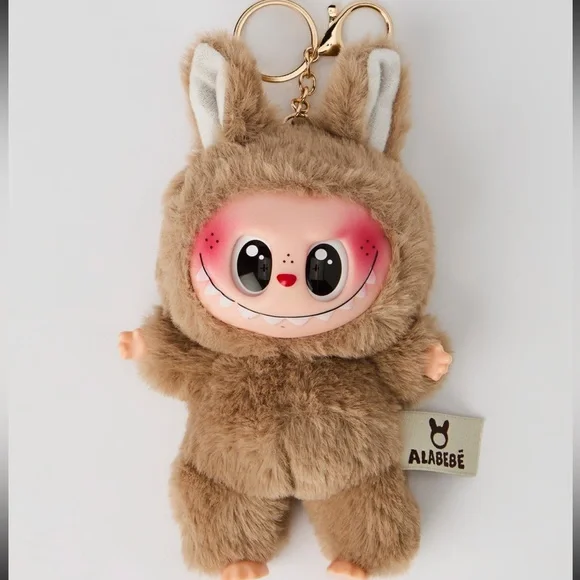 Labubu Inspired Faux Fur Keychain Set – Multiple Colours - Picture 11 of 16